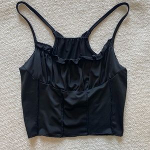 Black crop top
